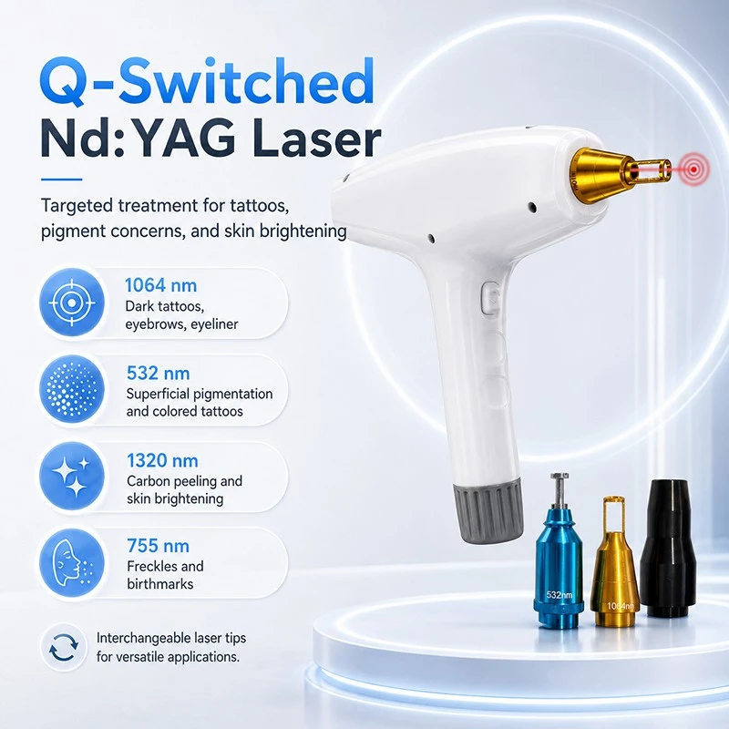 4-in-1 Diode Laser + IPL + ND YAG + RF Beauty Machine For Professional Clinics best
